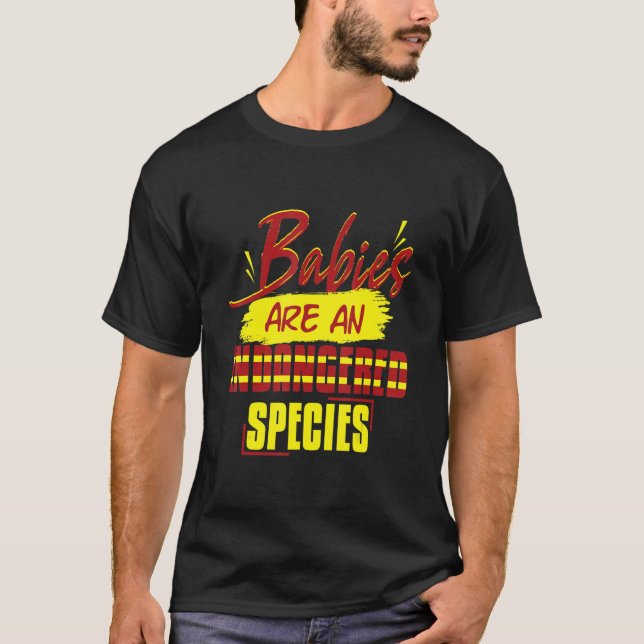 T-shirt Prolife Generation Babies Espèces en voie de dispa (Devant)