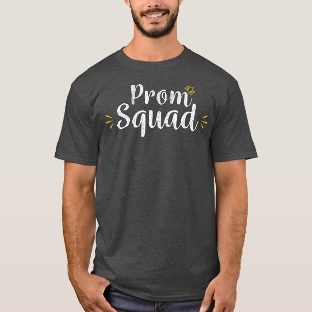 T-shirt Prom Squad pour Maman Papa Supporter (Devant)