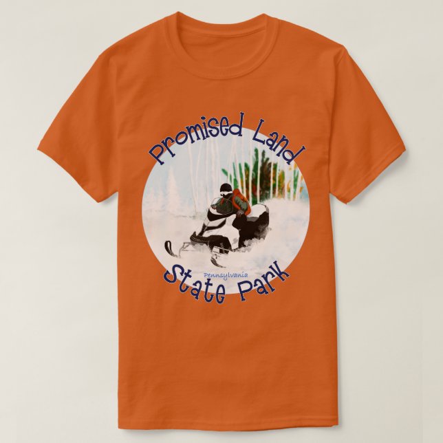 T-shirt Promed Land State Park Pennsylvanie (Design devant)