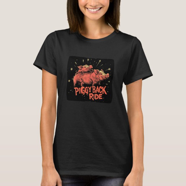 T-shirt Promenade à dos d'âne pour une aventure nostalgiqu (Devant)