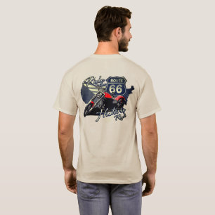 T-shirt Promenade à moto sur l'itinéraire historique Route