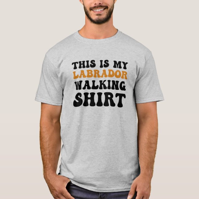 T-shirt Promenade avec Labrador (Devant)