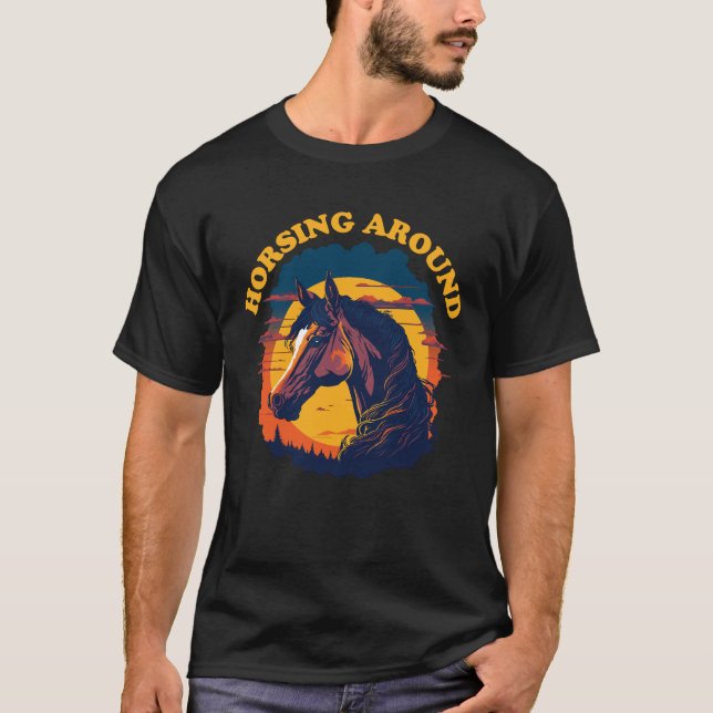 T-shirt Promenade - Cheval Lover (Devant)