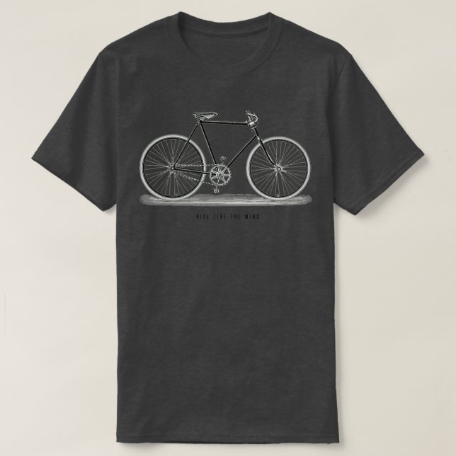 T-shirt Promenade comme le vélo éolien Retro (Design devant)