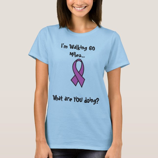 T-shirt Promenade de cancer du sein (Devant)