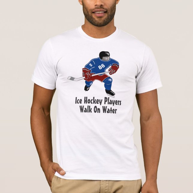 T-shirt Promenade de joueurs de hockey de glace sur le (Devant)