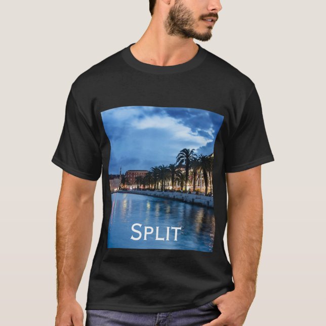 T-shirt Promenade de Split en Croatie (Devant)
