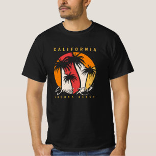 T-shirt Promenade en surf en Californie à Laguna Beach Rét