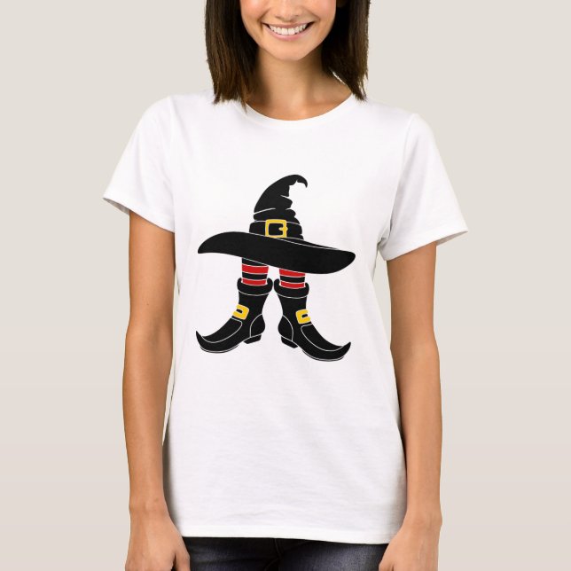 T-shirt Promenade ensorcelante : Graphisme de Halloween av (Devant)