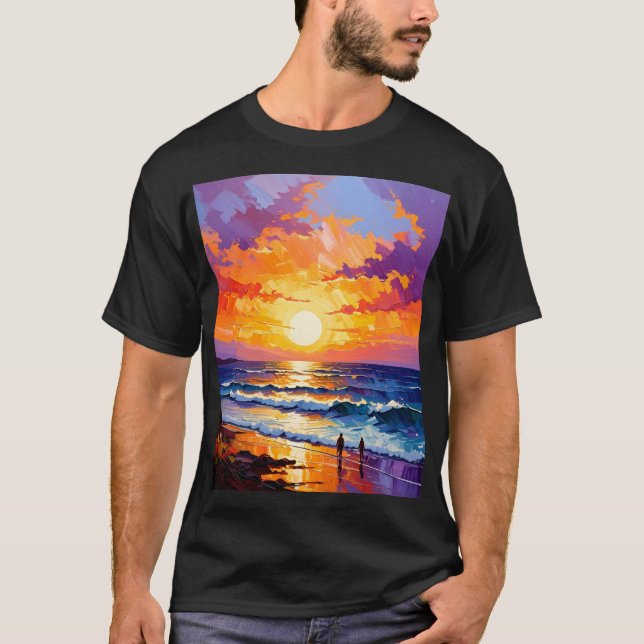 T-shirt Promenade Horizon Doré (Devant)