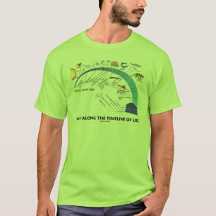 T-shirt Promenade le long de la chronologie de l'évolutio