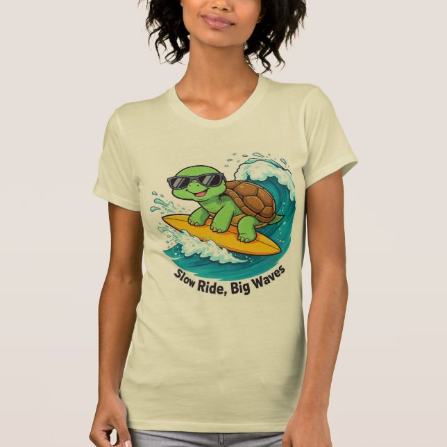 T-SHIRT PROMENADE LENTE, GROSSES VAGUES (Devant)