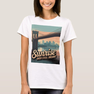 T-shirt Promenade matinale sur le pont de Brooklyn