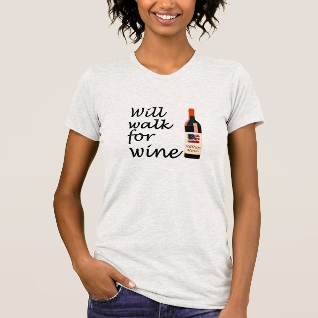 T-shirt Promenade pour le vin T (Devant)