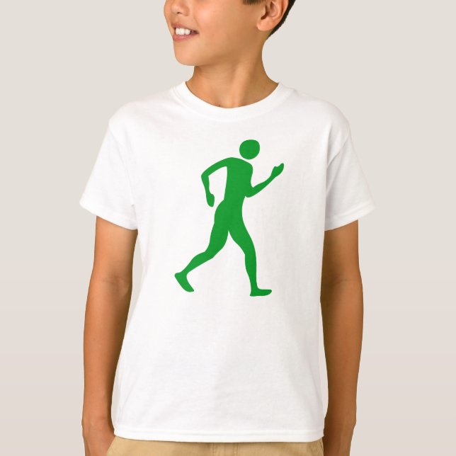 T-shirt Promenade - Vert herbe (Devant)