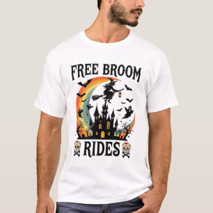 T-shirt Promenades en balai Halloween Sorcière Château han
