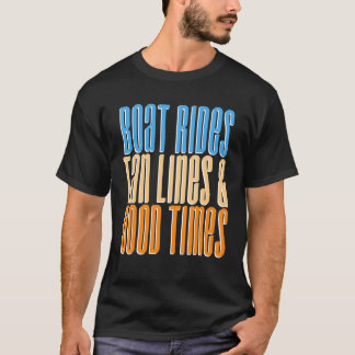 T-shirt Promenades en bateau Lignes de bronzage et bons mo