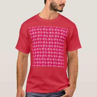 T-shirt Promenez-vous à vélo Cou Gaiter Pink Vicycle Neck 