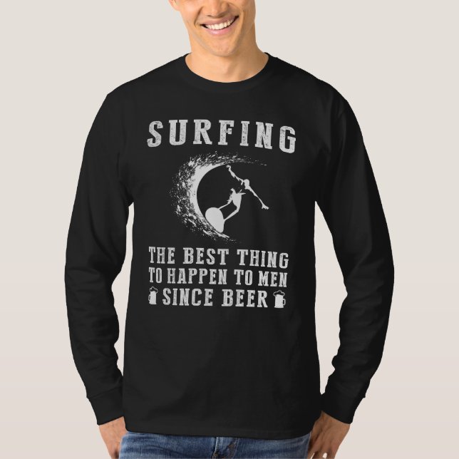 T-shirt Promenez-vous dans les vagues du plaisir : surf -  (Devant)