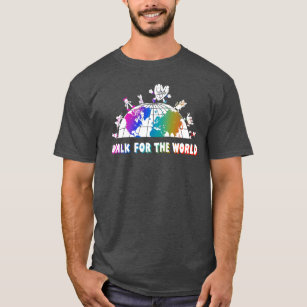 T-shirt Promenez-vous pour le monde avec amour dans la bai