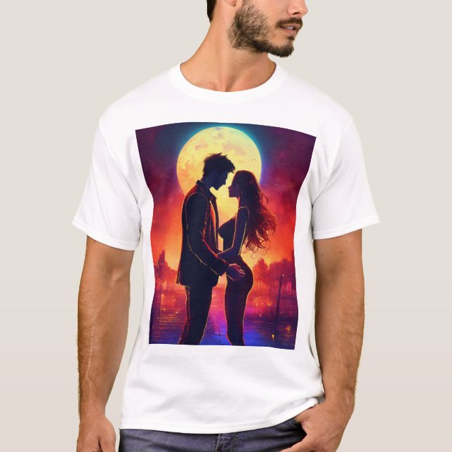 T-shirt Promesse au clair de lune. (Devant)
