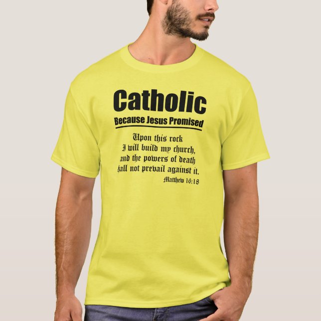T-shirt Promesse catholique (Devant)