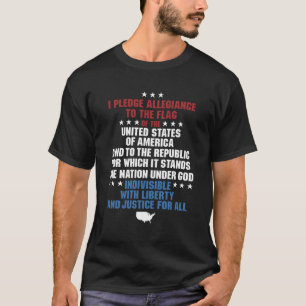T-shirt Promesse D'Allégeance États-Unis Amérique Pat