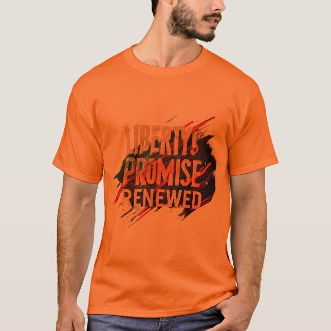 T-shirt Promesse de la liberté renouvelée - Un hommage à l (Devant)