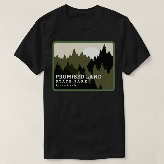 T-shirt Promesse Land State Park Pennsylvania Forest Sunri (Design devant)