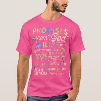 T-shirt Promesses de Dieu Bible Verse Croix chrétienne Jes