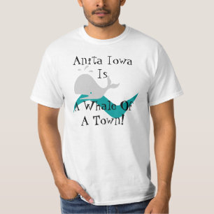 T-shirt Promo d'Anita Iowa une baleine d'une rétro chemis