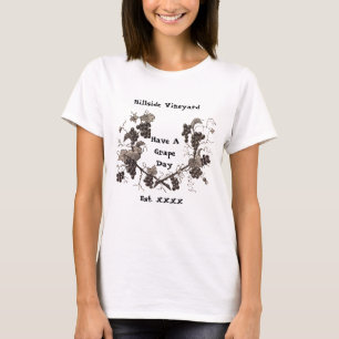 T-shirt Promo de vignoble avoir un grand jeu de jour Raisi