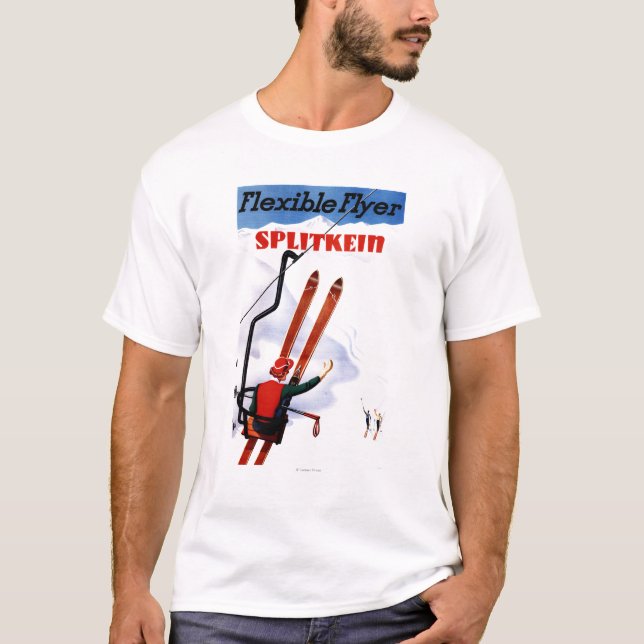 T-shirt Promo en bois de skis de Splitkein d'insecte (Devant)