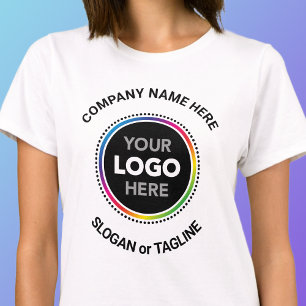 T-Shirt Promo Entreprise - Logo et Message Circula