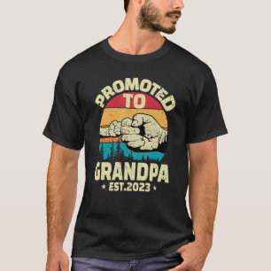 T-shirt Promoté à Grand-père 2023 Premier Grand-père 2023