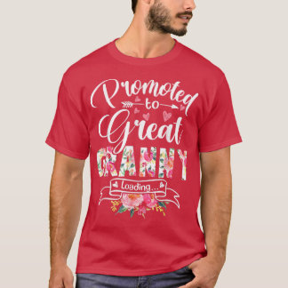 T-shirt Promoté à Great Granny Est 2022 Floral First Tim