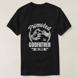 T-shirt Promoté Au Parrain 2019 Fête des pères Cadeau