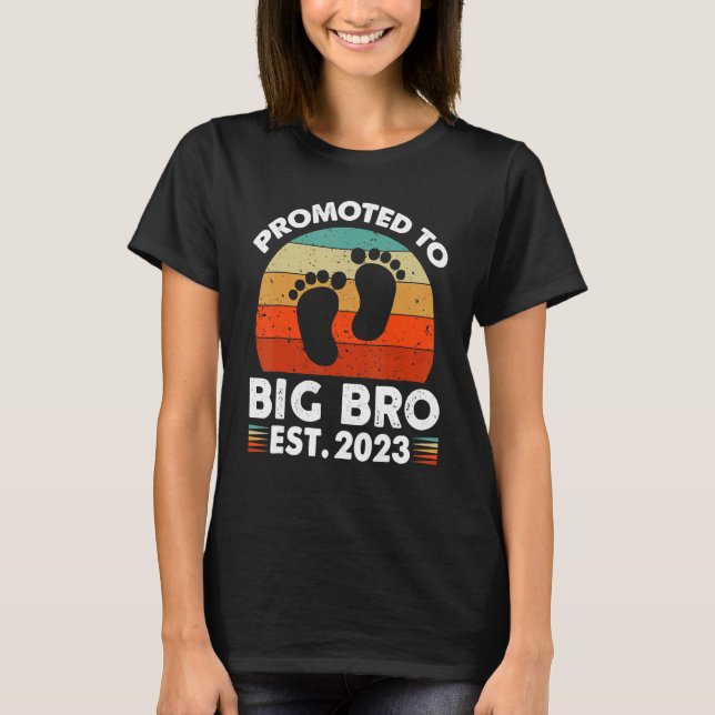 T-shirt Promoted To Big Bro  I'm Going To Be A Big Brother (Devant)