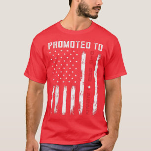 T-shirt Promoted To Big Bro, US Flag Pregnancy Announcem