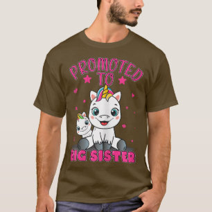 T-shirt Promoted To Big Sister Unicorn Future Sister To