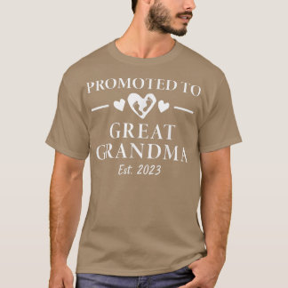 T-shirt Promoted To Great Grandma 2023 Pregnancy Announcem