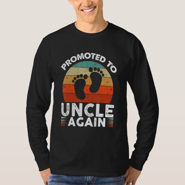 T-shirt Promoted To Uncle Again Pregnancy Announcement 1 (Devant)