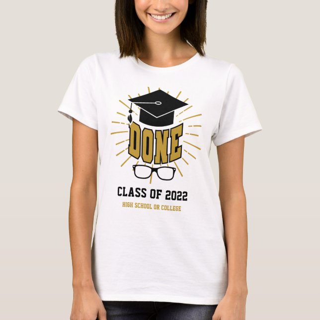 T-shirt Promotion 2022 Diplômé Personnalisé Diplôme (Devant)