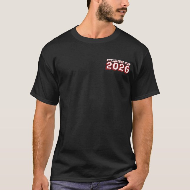 T-shirt Promotion 2026 Police de caractères de l'équipe un (Devant)