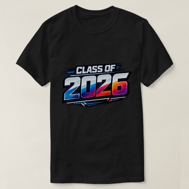 T-shirt Promotion 2026 Typographie Moderne Gras (Design devant)