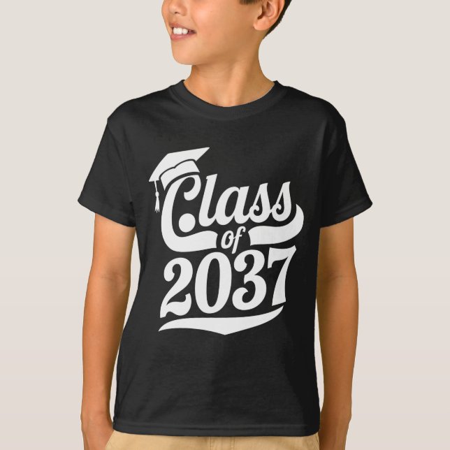 T-shirt Promotion 2037 Grandis avec moi fier diplômé (Devant)