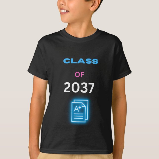 T-shirt Promotion 2037 relevé de notes (Devant)