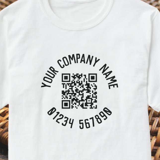 T-shirt Promotion commerciale avec code QR (Créateur téléchargé)