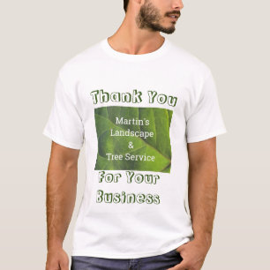 T-shirt Promotion d'entreprise - photo à feuilles vertes E
