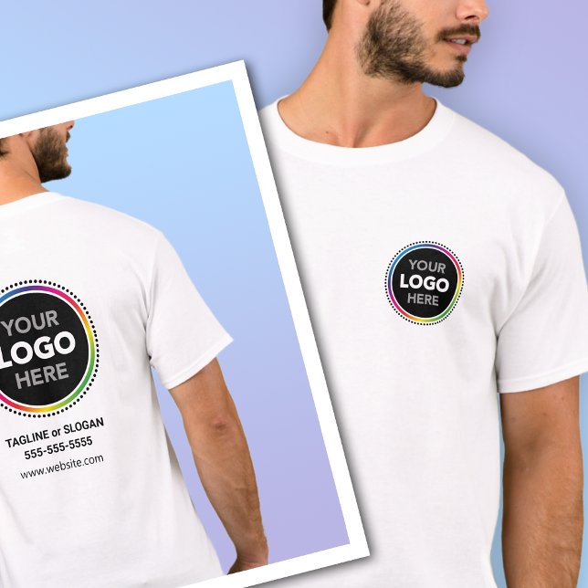 T-Shirt Promotionnel avec Logo sur le Devant et le (Créateur téléchargé)